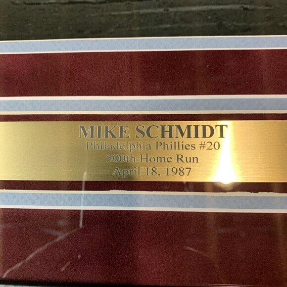 Mike Schmidt Autograph Signed Phillies 500th Home Run 16x20 Photo Framed JSA - Picture 6 of 6